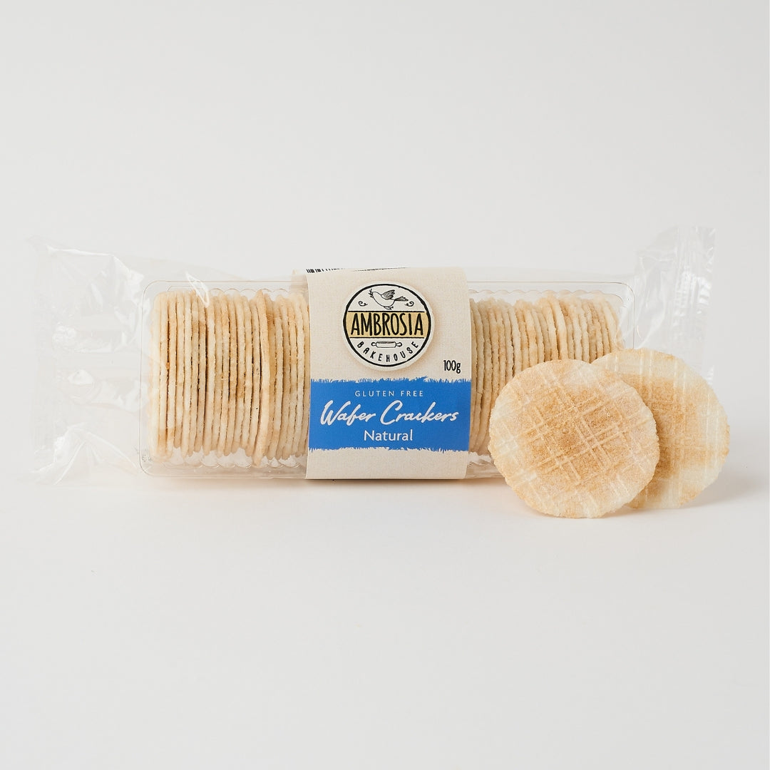 Ambrosia Bakehouse – Gluten Free Wafers Natural 100g x 24