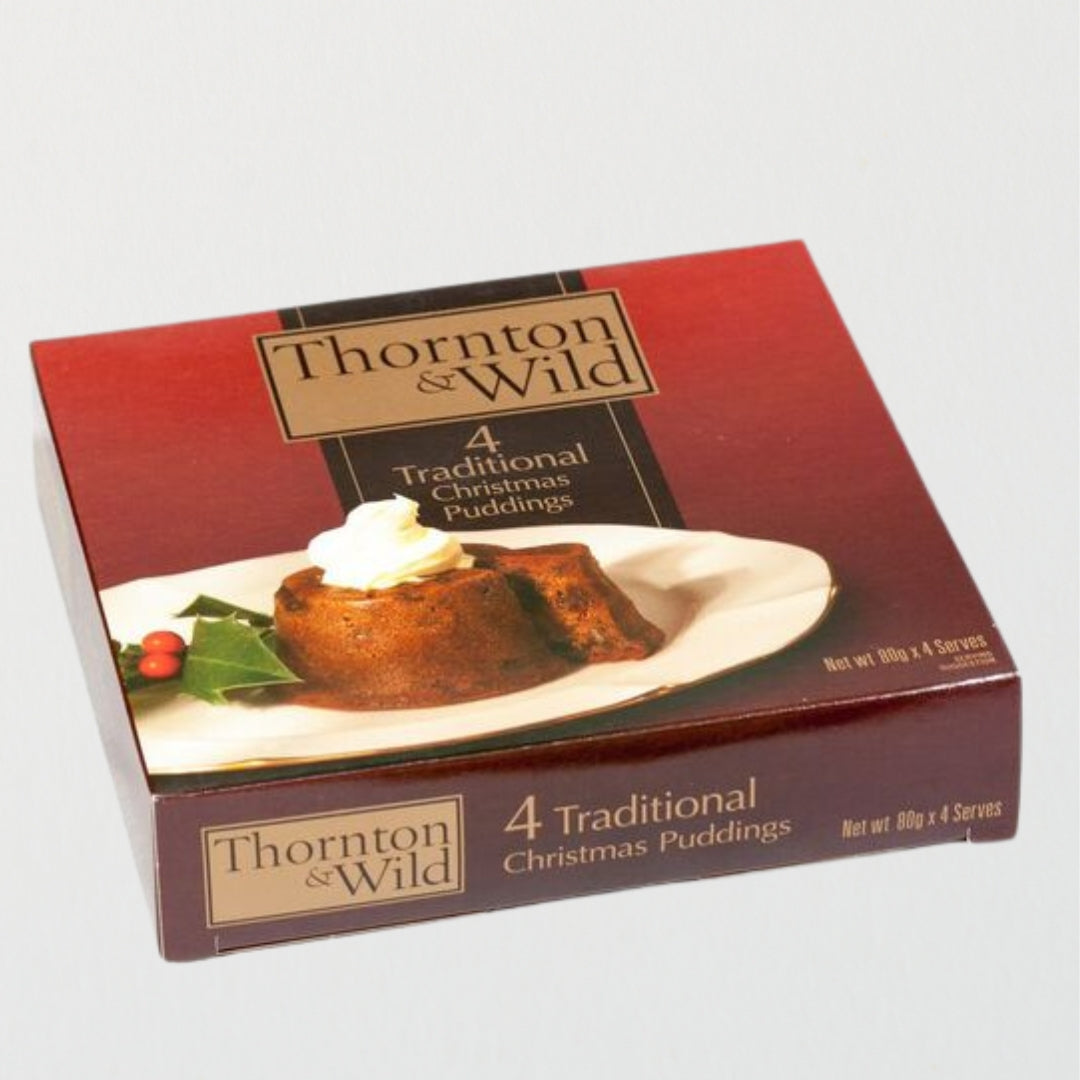 Thornton & Wild – Christmas Puddings 4 pk x 12