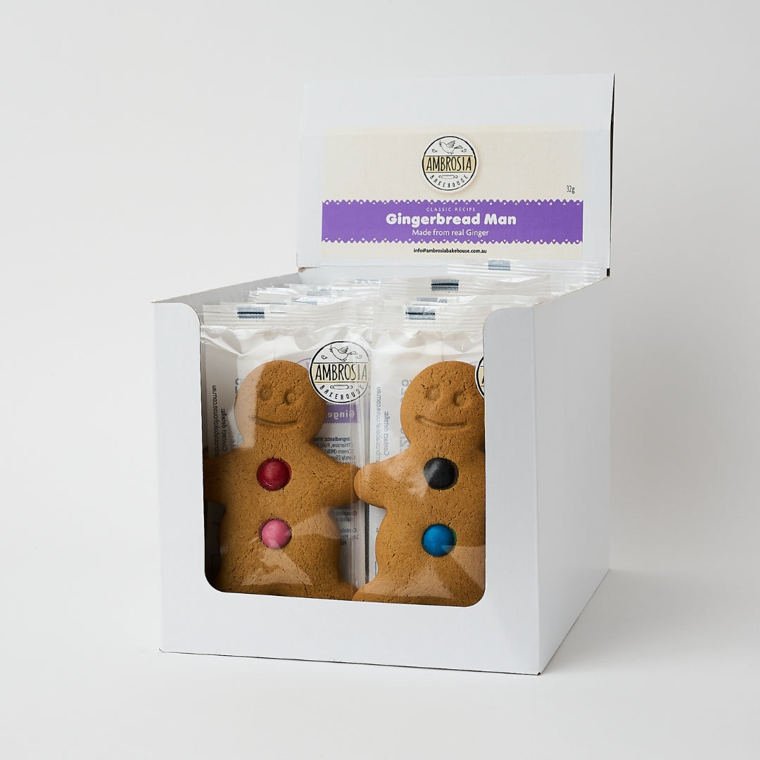 Ambrosia Bakehouse – Gingerbread Men 32g x 24