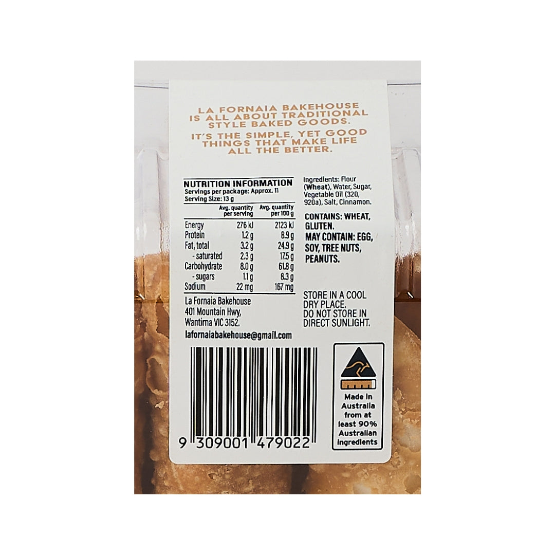 La Fornaia Bakehouse – Large Cannoli 140g x 12