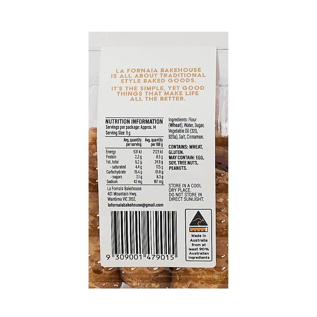 La Fornaia Bakehouse – Mini Cannoli 120g x 9