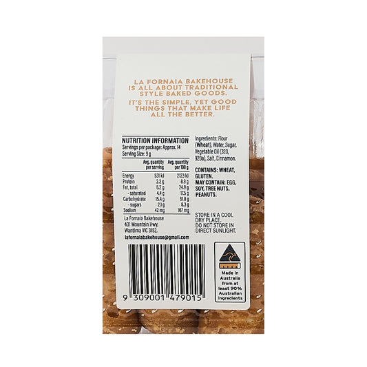 La Fornaia Bakehouse – Mini Cannoli 120g x 9