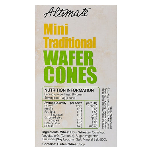 Altimate – All Natural Mini Cones 28 pk x 8