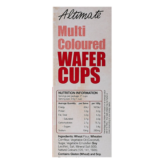 Altimate – Multi Coloured Cups 21 pk x 6