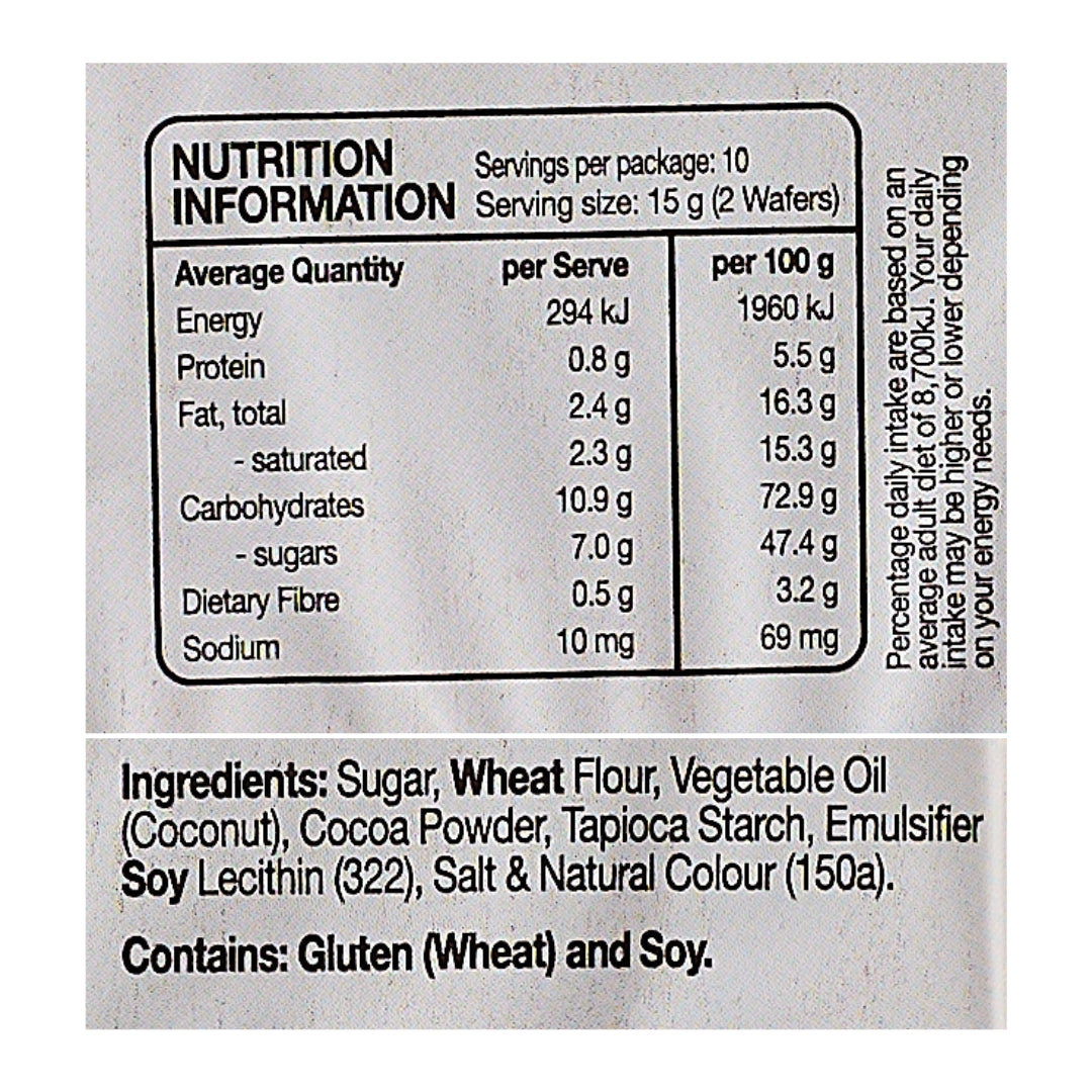 Altimate Wafer Rolls – Choc Wafer Rolls 150g x 6
