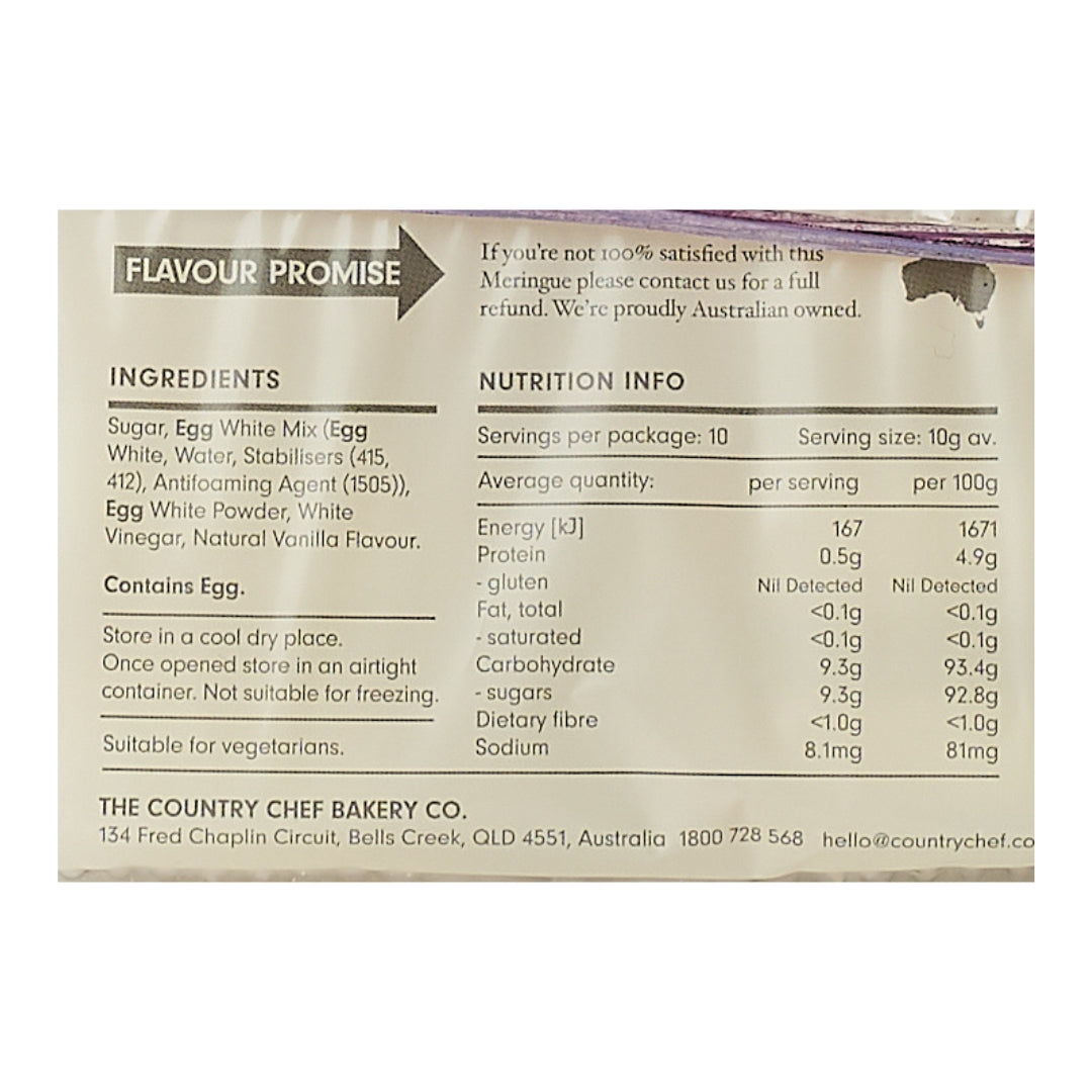 Country Chef – Meringue Nests 100g x 12