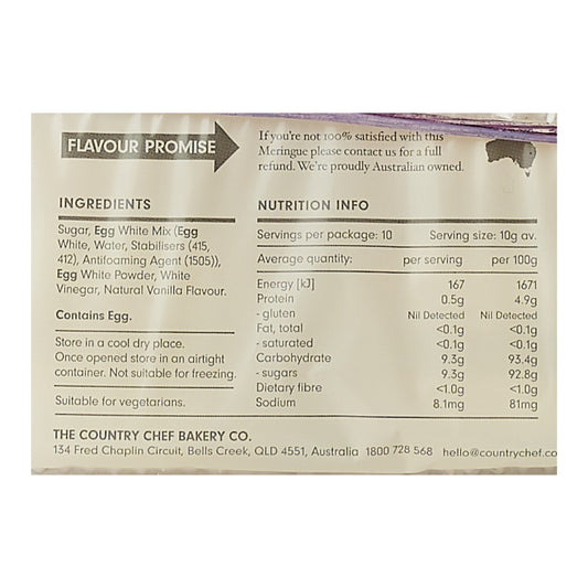 Country Chef – Meringue Nests 100g x 12