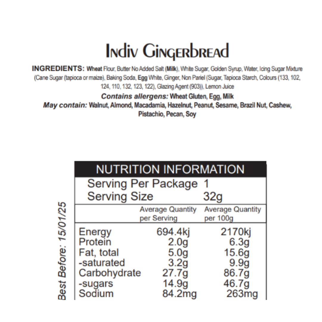 Bulk Products – Gingerbread Men 32g x 24