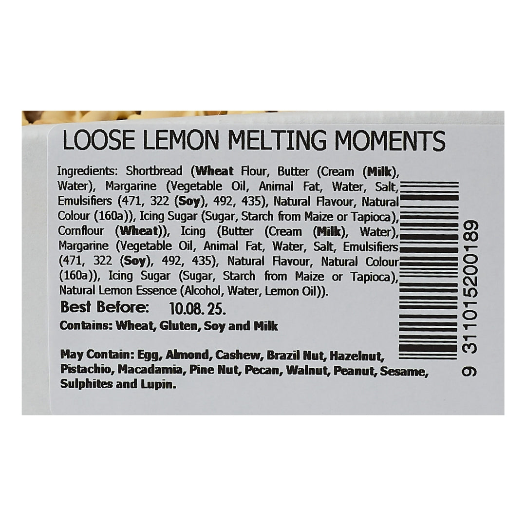 Heather Brae Bulk – Lemon Melting Moments 32 pc