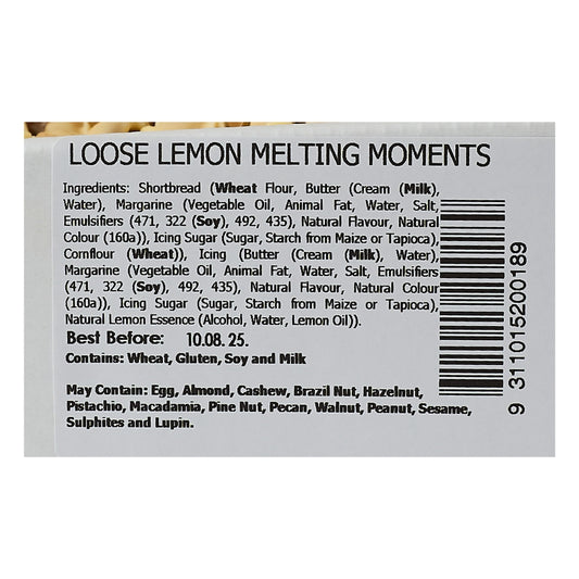 Heather Brae Bulk – Lemon Melting Moments 32 pc