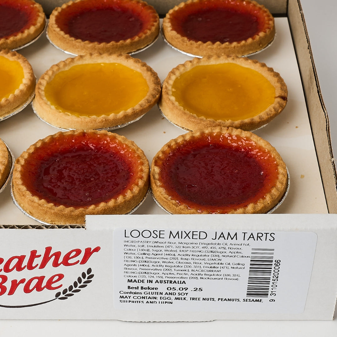 Heather Brae Bulk – Mixed Jam Tarts 36 pc
