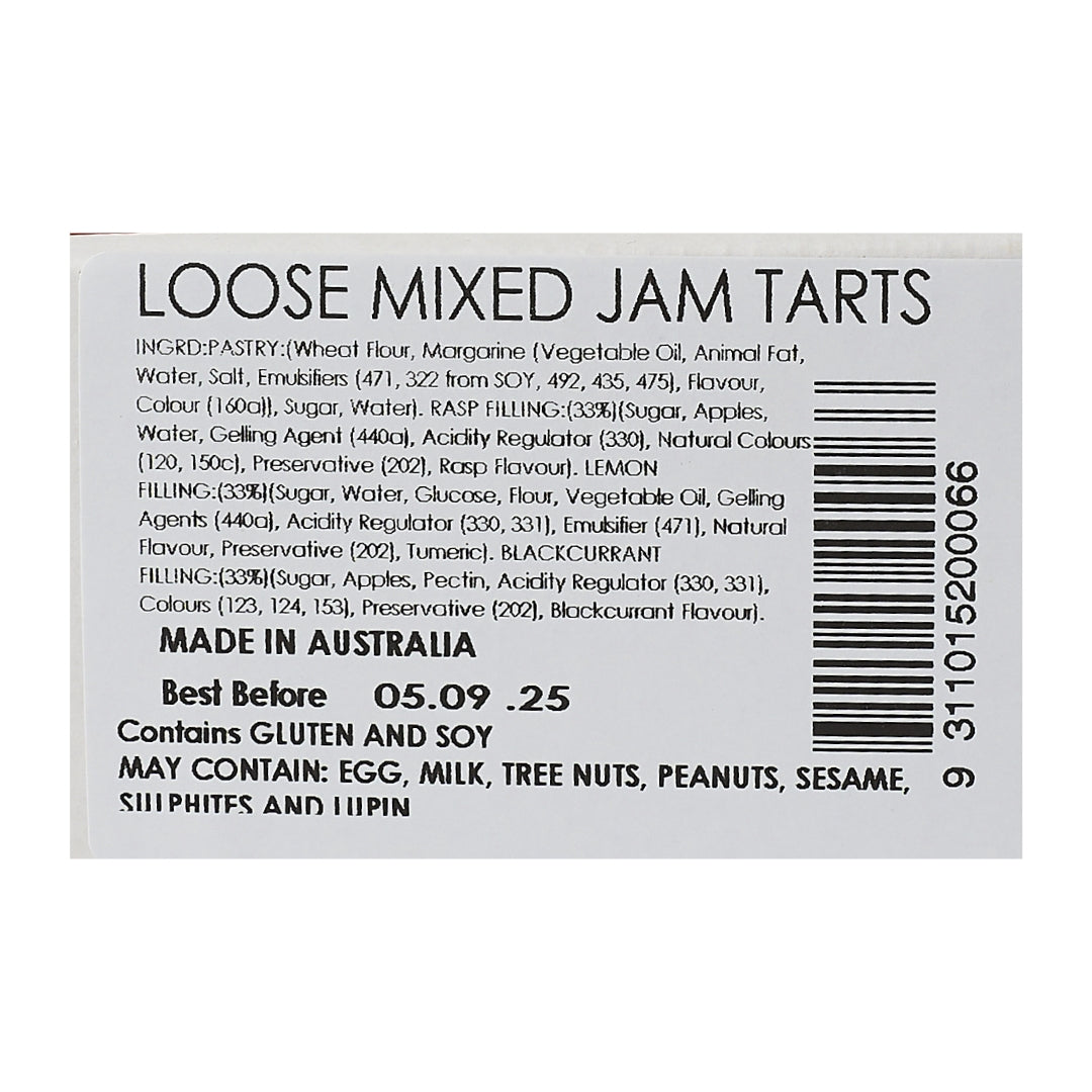 Heather Brae Bulk – Mixed Jam Tarts 36 pc
