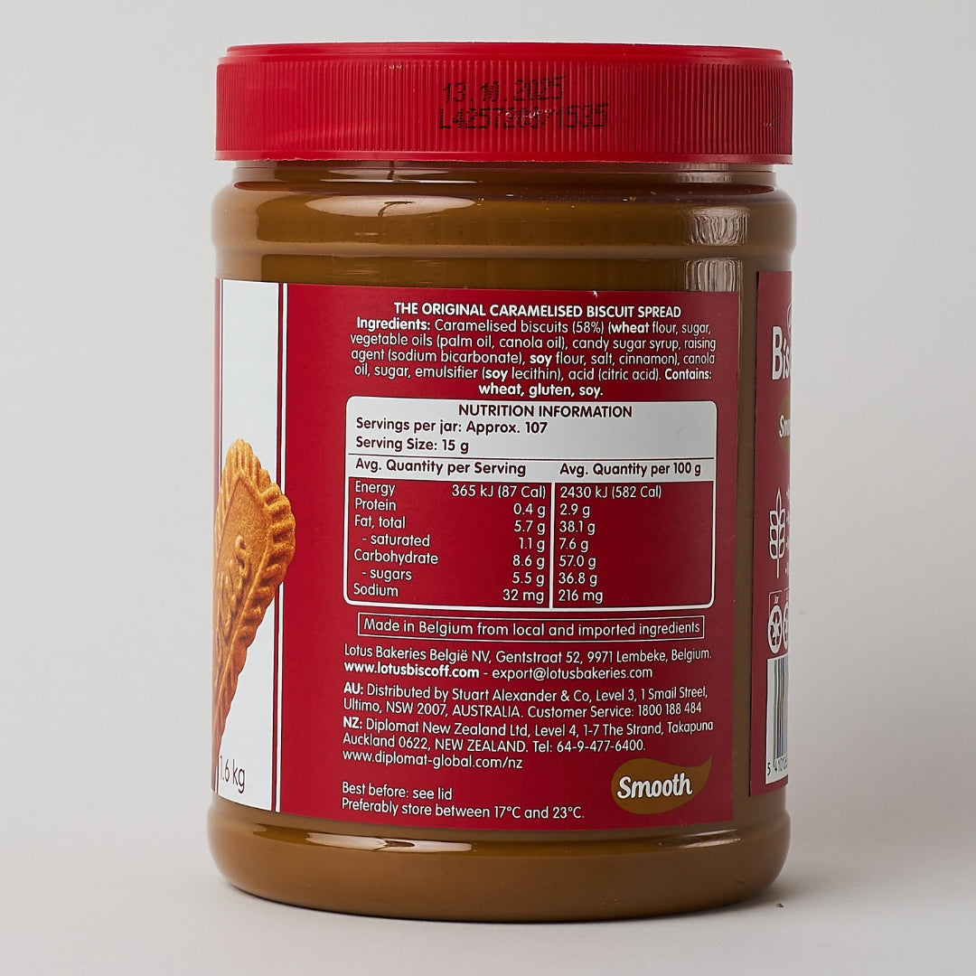 Lotus Biscoff Spread – Smooth (Large) 1.6kg x 4