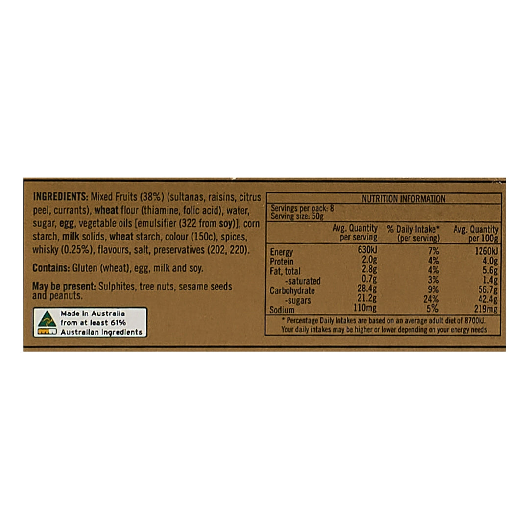 Thornton & Wild – Whiskey Fruit Cake 400g x 8