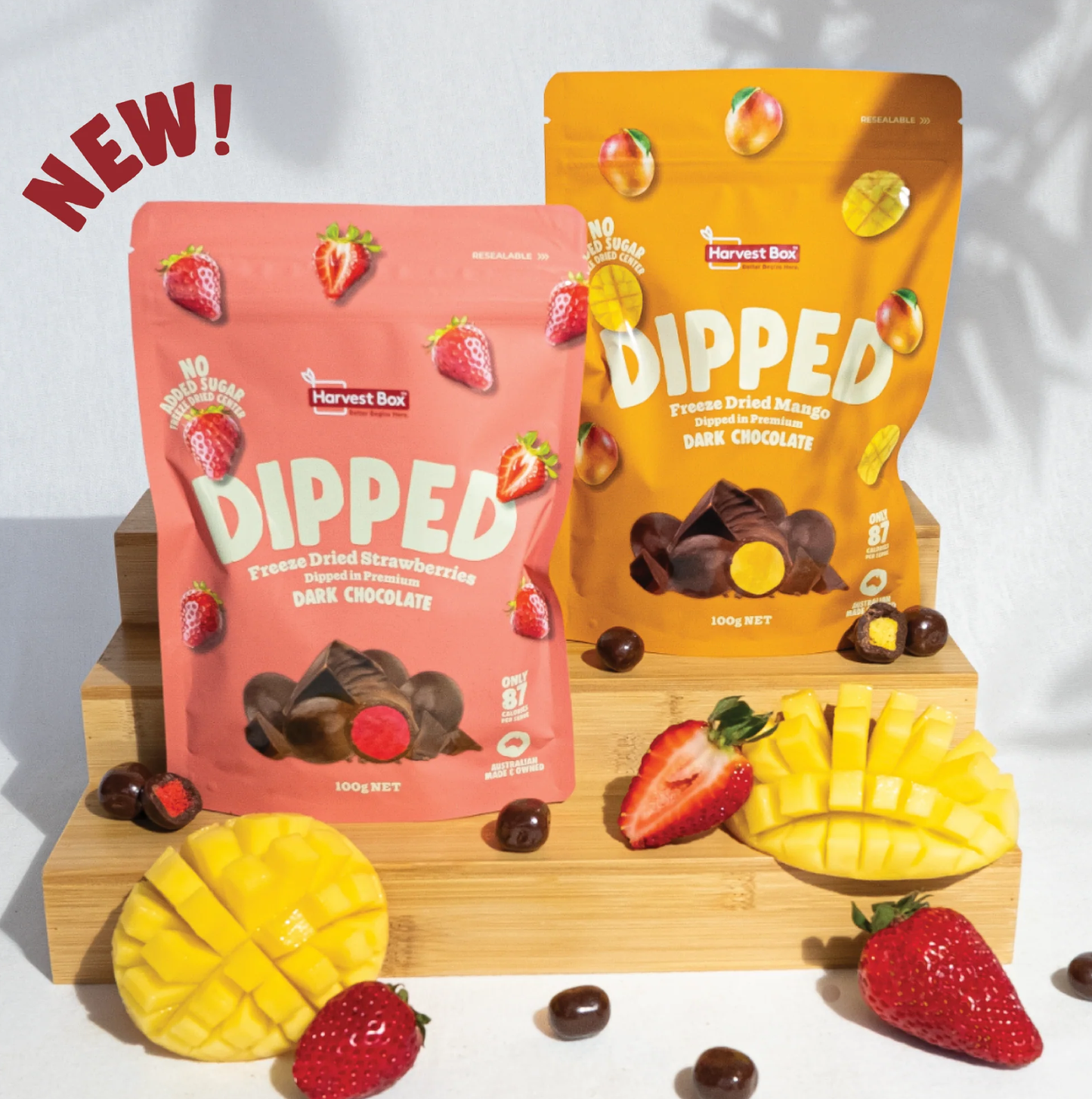 Harvest Box Freeze Dried Dipped Mango 100g x 9