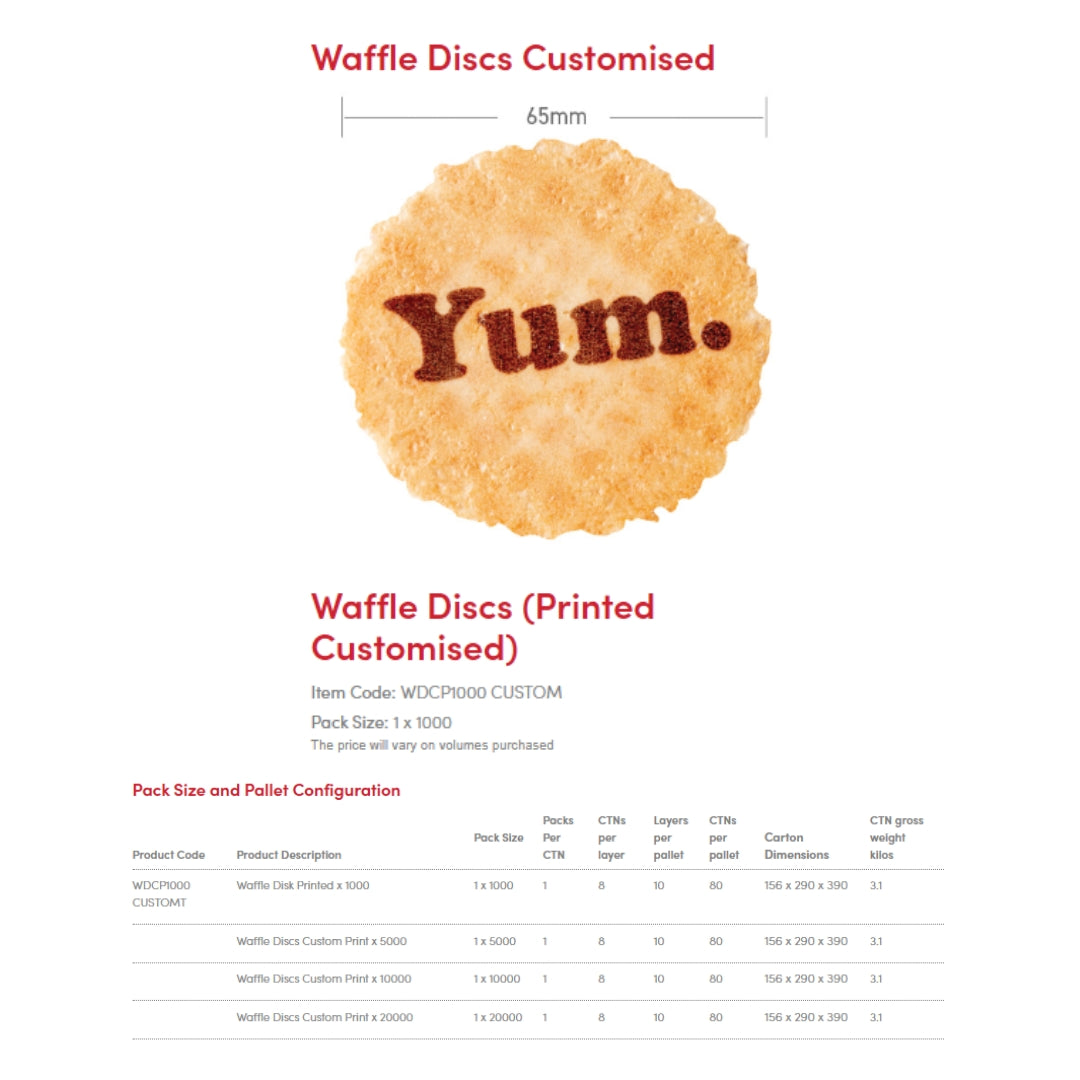 Altimate – Waffle Discs Customised (Novelty Products)