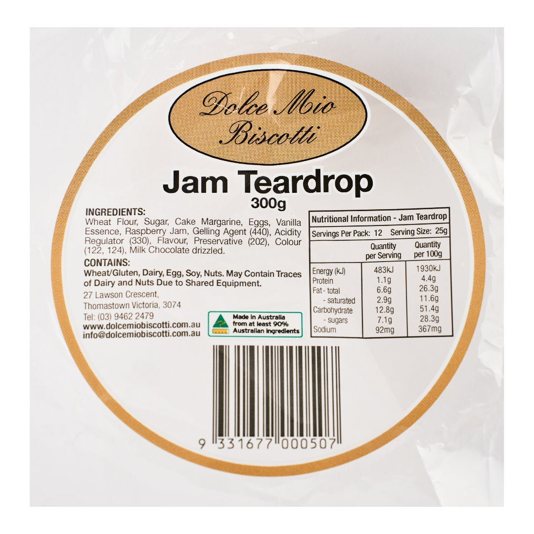 Dolce Mio – Jam Teardrop 300g x 9