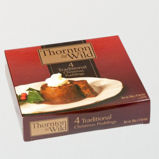 Thornton & Wild – Christmas Puddings 4 pk x 12