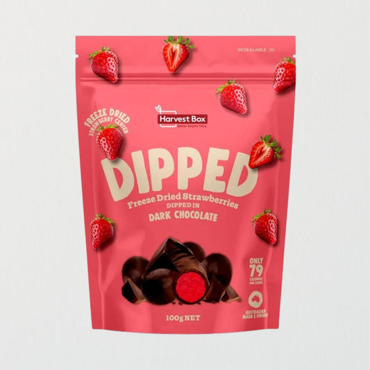 Harvest Box Freeze Dried Dipped Strawberry 100g x 9