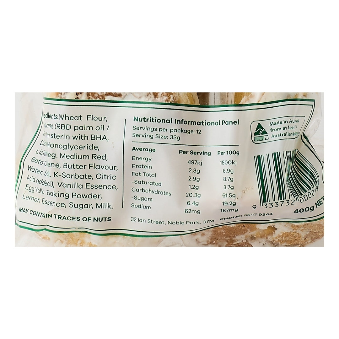 Ciro's – Lemon Biscuits 400g x 10