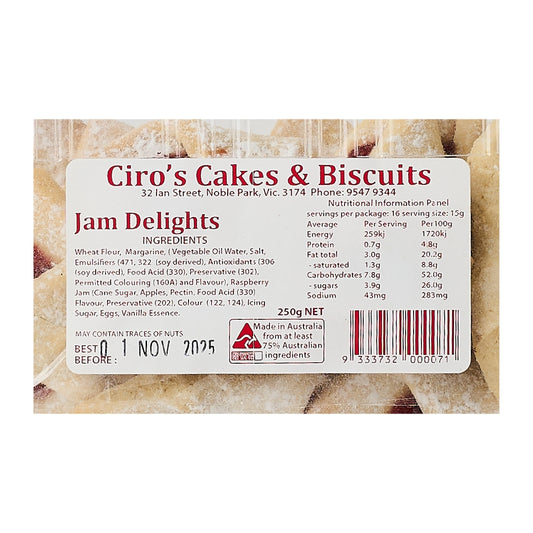 Ciro's – Jam Delight 250g x 14