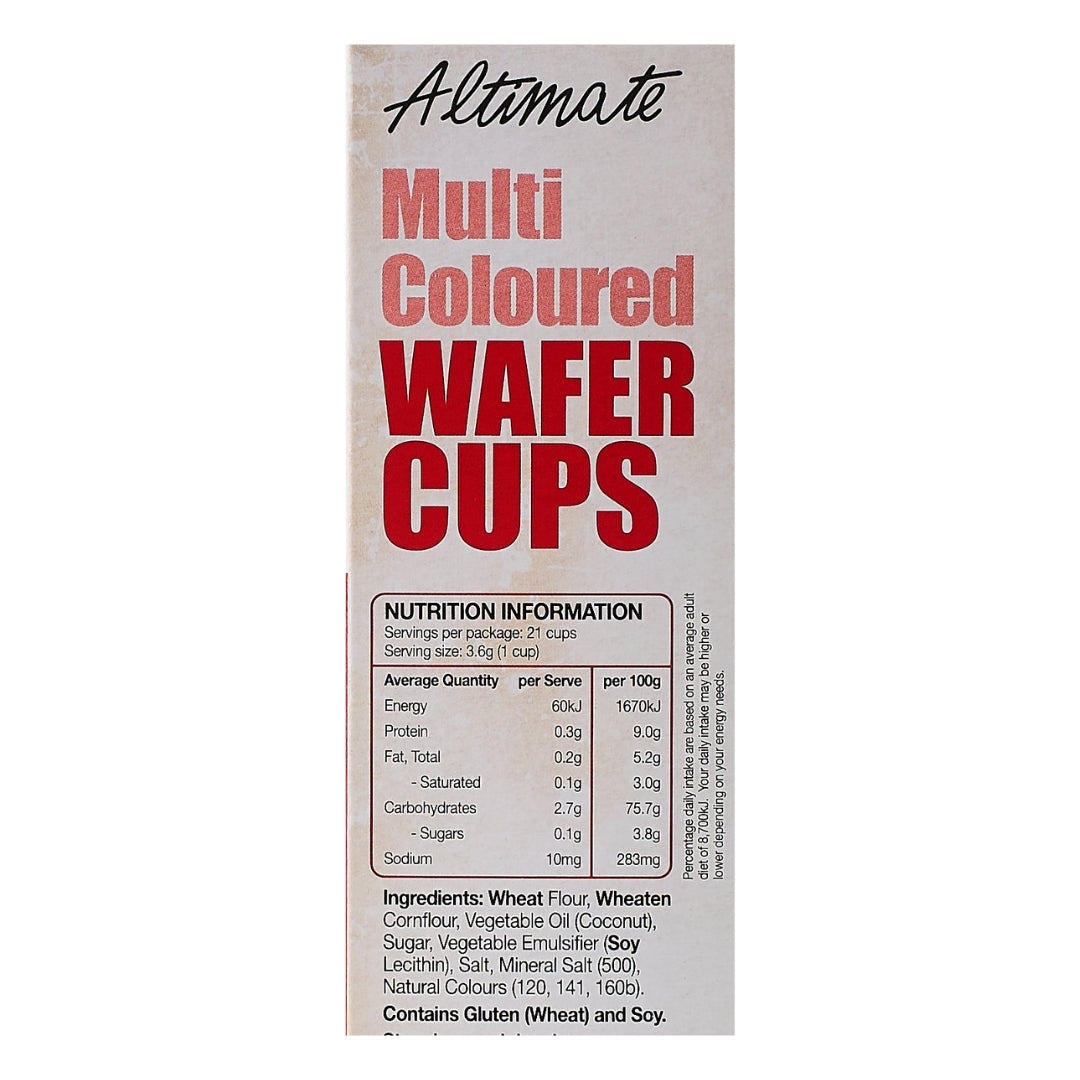 Altimate – Multi Coloured Cups 21 pk x 6