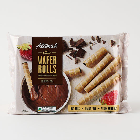 Altimate Wafer Rolls – Choc Wafer Rolls 150g x 6