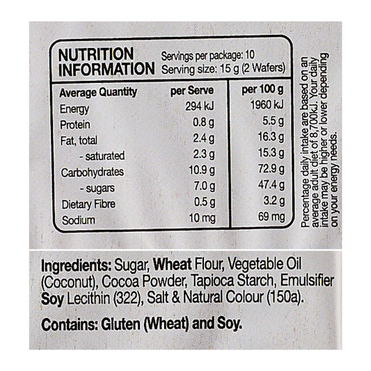 Altimate Wafer Rolls – Choc Wafer Rolls 150g x 6