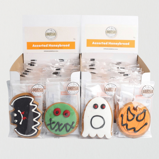 Ambrosia Bakehouse – Halloween Themed Honeybread (Iced) 33g x 24