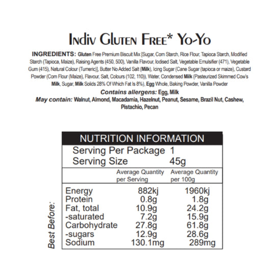 Bulk Products – Gluten Free Butter Yoyo’s 20 pc