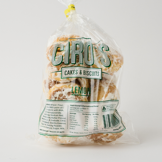 Ciro's – Lemon Biscuits 400g x 10