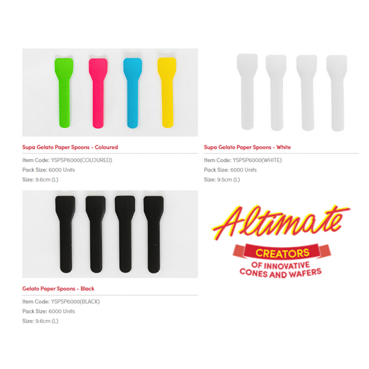 Altimate – New Supa Gelato Paper Spoons (Novelty Products)