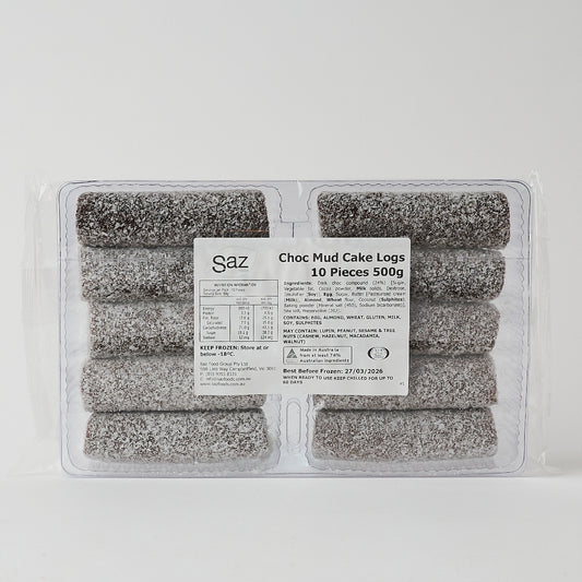 SAZ Foods – Choc Mud Cake Logs 500g (10 pc)