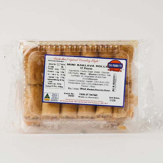 TIM Retail – Baklava Rolls 320g (12 x 12pk)