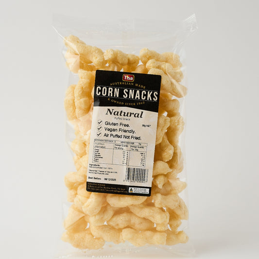 TISA Corn Snacks – Natural 40g x 16